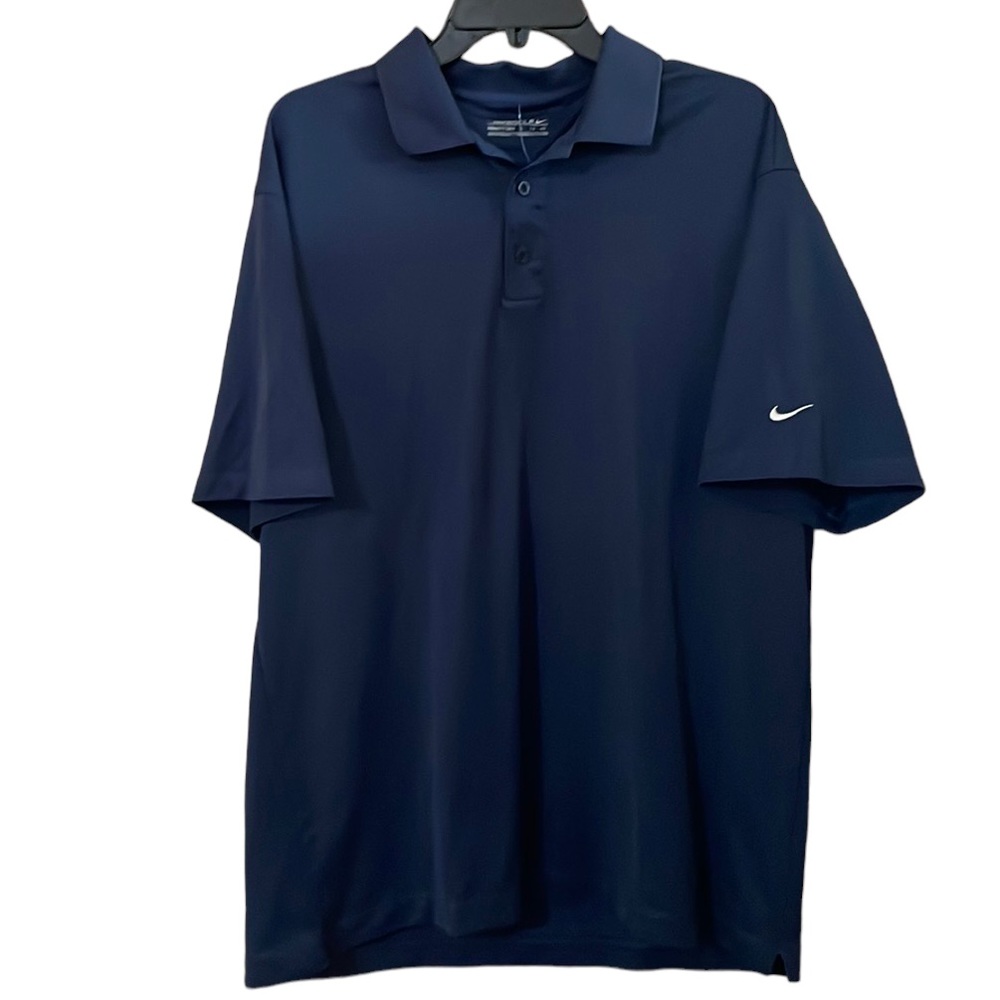 •NIKE•MENS' NAVY POLO PRO-GOLF SHIRT SIZE XL EUC